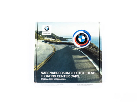 BMW 50th Anniversary Floating Wheel Center Cap Set - 56mm