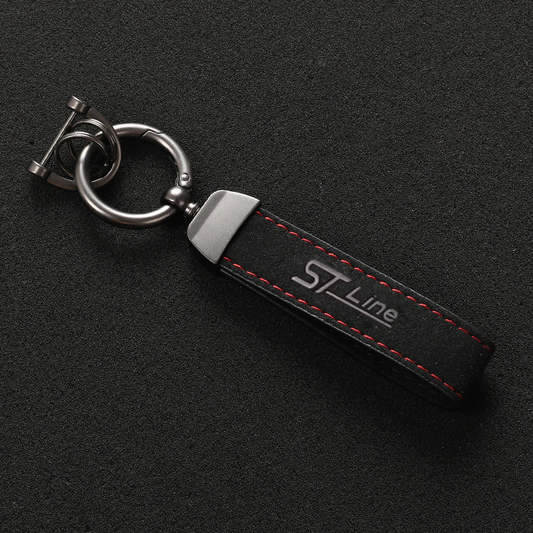 Alcantara Leather Ford ST Keychain