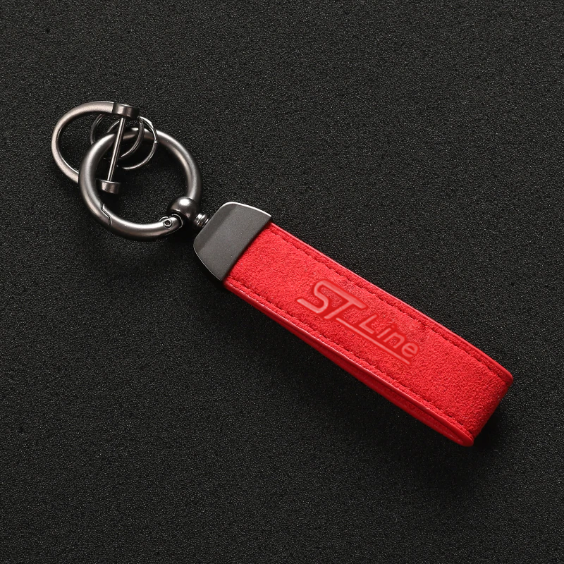Alcantara Leather Ford ST Keychain