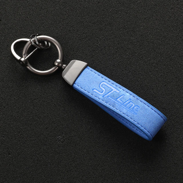 Alcantara Leather Ford ST Keychain