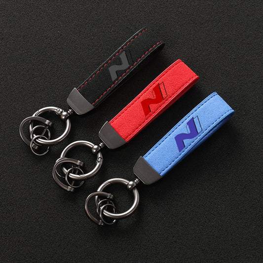 Alcantara Leather Hyundai N Keychain