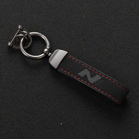 Alcantara Leather Hyundai N Keychain