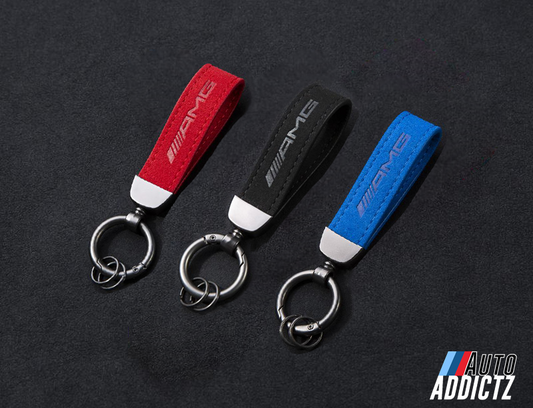 Alcantara Leather AMG Keychain