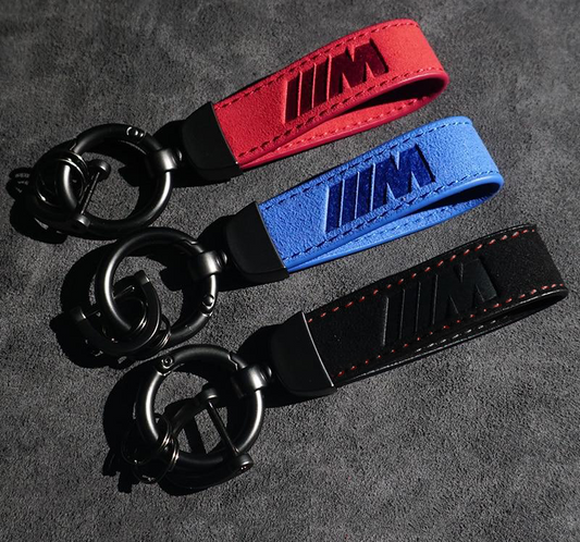 Alcantara Leather BMW M Keychain