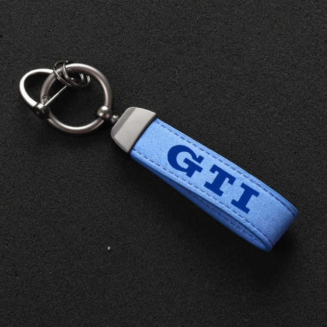 Alcantara Leather Golf GTI Keychain