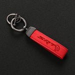 Alcantara Leather SRT Hellcat Keychain