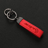 Alcantara Leather SRT Hellcat Keychain