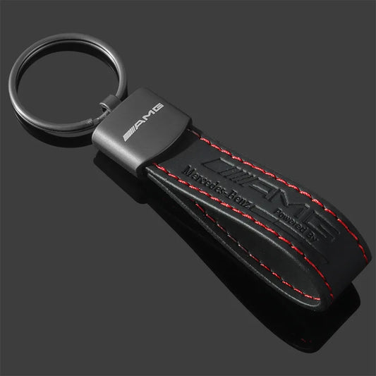 AMG Leather Keychain