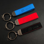 Alcantara Leather Audi S Line Keychain