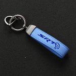 Alcantara Leather SRT Hellcat Keychain