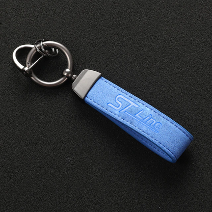 Alcantara Leather Ford ST Keychain