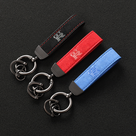 Alcantara Leather GTR Keychain