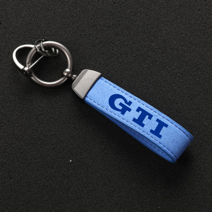 Alcantara Leather Golf GTI Keychain